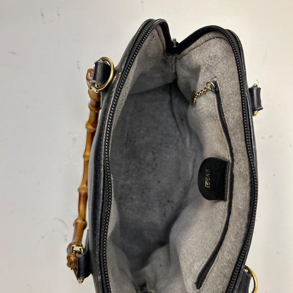 Vintage Gucci Bamboo Leather Crossbody Mini Bag - Picture 12 of 14